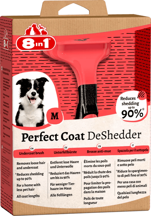 8in1 Perfect Coat DeShedder spazzola per cani M
