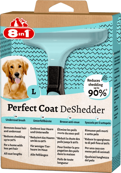 8in1 Perfect Coat DeShedder spazzola per cani L