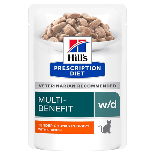 Hill's Prescription diet Multibenefit W/D Pollo umido per gatti 85g - Emalles
