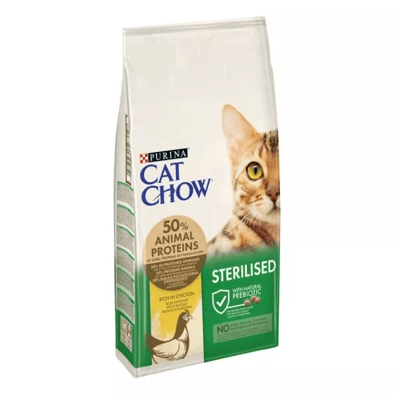 Purina Cat chow Sterilised Pollo crocchette per gatti 1,5kg - Emalles