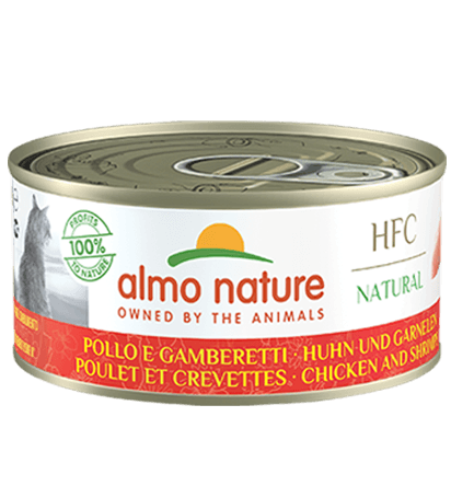 Almo Nature HFC Natural pollo e gamberetti umido per gatti 70g