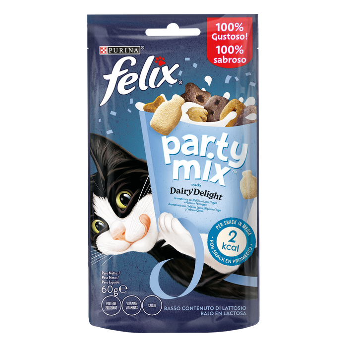 Felix Party Mix Dairy Delight snack gatti 60g-Felix-Emalles