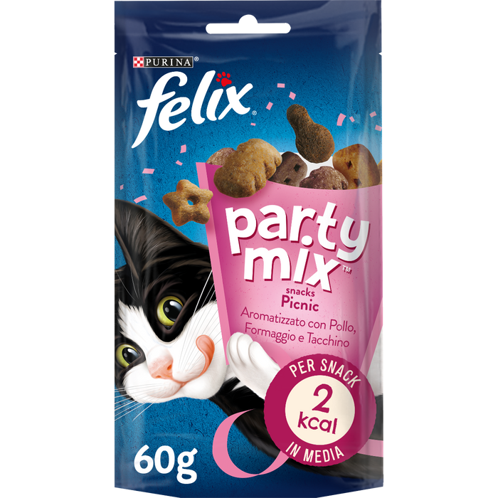 Felix Party Mix Picnic snack gatti 60g-Felix-Emalles