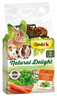 Gimbi Natural Delight Erbe aromatiche e Carote cibo roditori 100g-Gimbi-Emalles