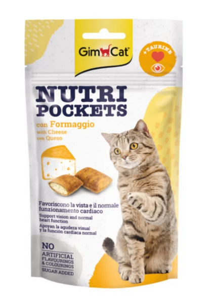 Gimcat Nutri Pockets formaggio snack gatti 60g-Gimcat-Emalles