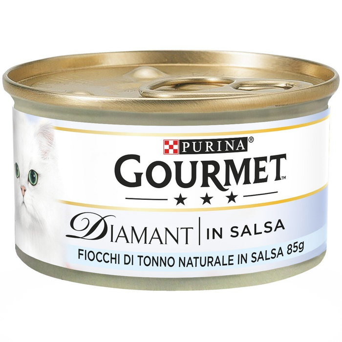 Gourmet Diamant Fiocchi di Tonno naturale in Salsa umido gatti 85g-Gourmet-Emalles