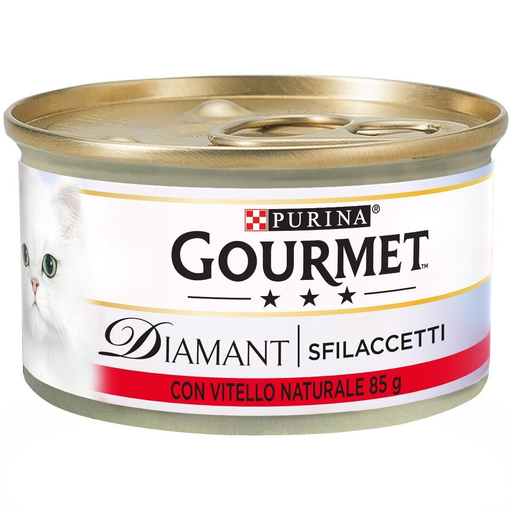 Gourmet Diamant Sfilaccetti Vitello umido gatti 85g-Gourmet-Emalles