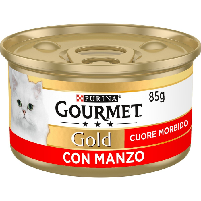 Gourmet Gold Cuore morbido Manzo umido gatti 85g-Gourmet-Emalles