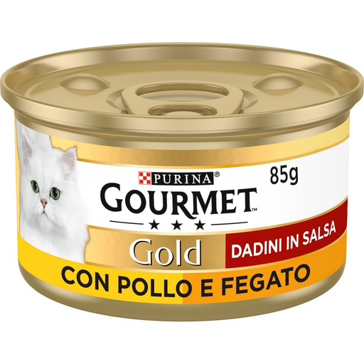 Gourmet Gold Dadini in Salsa Pollo e Fegato umido gatti 85g-Gourmet-Emalles