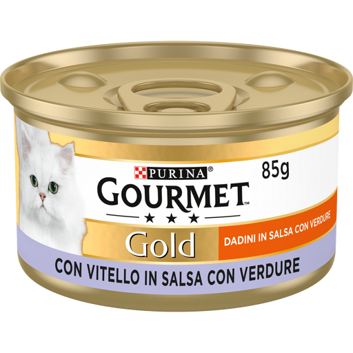 Gourmet Gold Dadini in Salsa Vitello e Verdure umido gatti 85g-Gourmet-Emalles