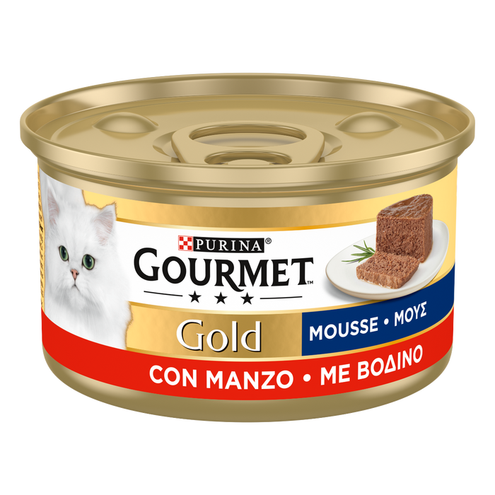 Gourmet Gold Mousse Manzo umido gatti 85g-Gourmet-Emalles