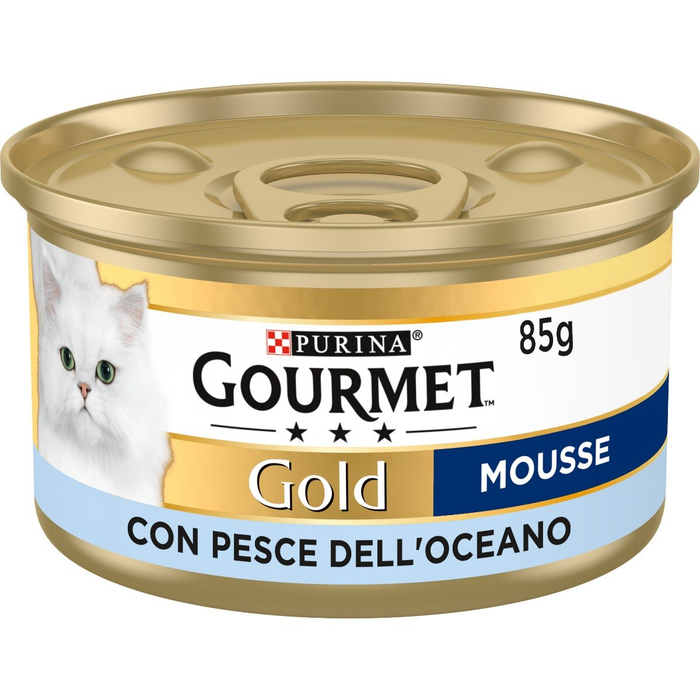 Gourmet Gold Mousse Pesce dell' Oceano umido gatti 85g-Gourmet-Emalles