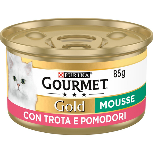 Gourmet Gold Mousse Trota Pomodori umido gatti 85g-Gourmet-Emalles