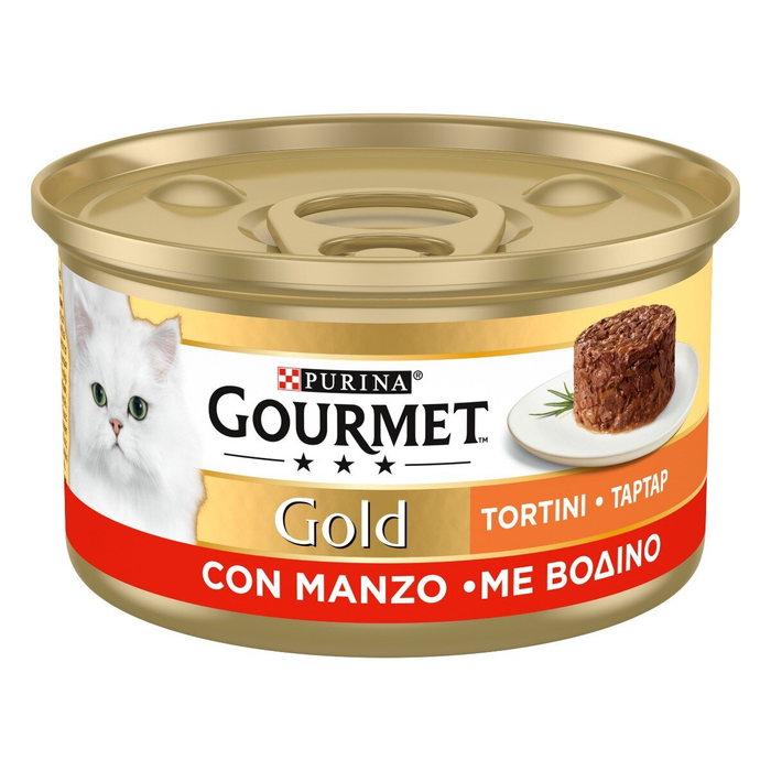 Gourmet Gold Tortini Manzo umido gatti 85g-Gourmet-Emalles