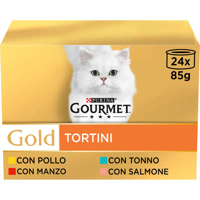 Gourmet Gold Multipack Tortini umido gatti 24x85g-Gourmet-Emalles