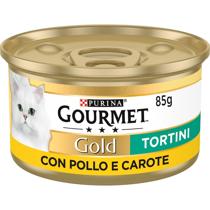 Gourmet Gold Tortini Pollo Carote umido gatti 85g-Gourmet-Emalles