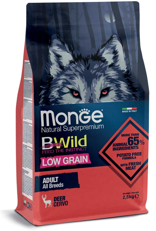 Monge BWild Adult All Breeds cervo secco cani-Monge-Emalles