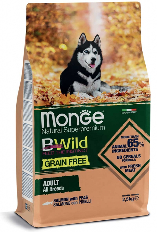 Monge BWild Adult All Breeds salmone secco cani-Monge-Emalles