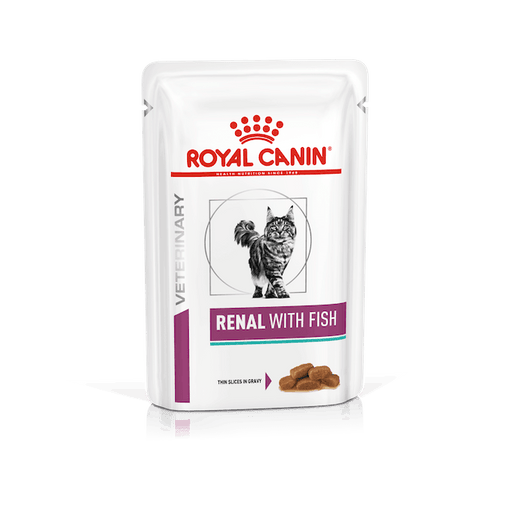 Royal Canin veterenary Renal con Pesce umido per gatti 12x85g - Emalles