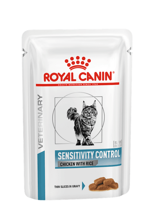 Royal Canin veterenary Sensitivity Control Pollo e riso umido per Gatto 12x85g - Emalles