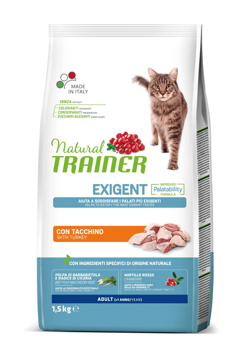 Natural Trainer Exigent Adult tacchino secco gatti-Natural Trainer-Emalles