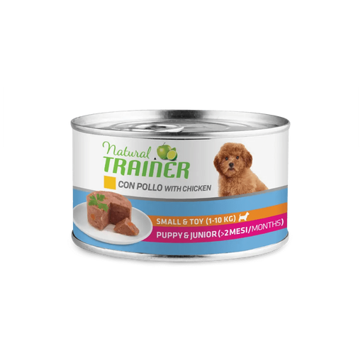 Natural Trainer Small Puppy Junior pollo umido cani 150g-Natural Trainer-Emalles