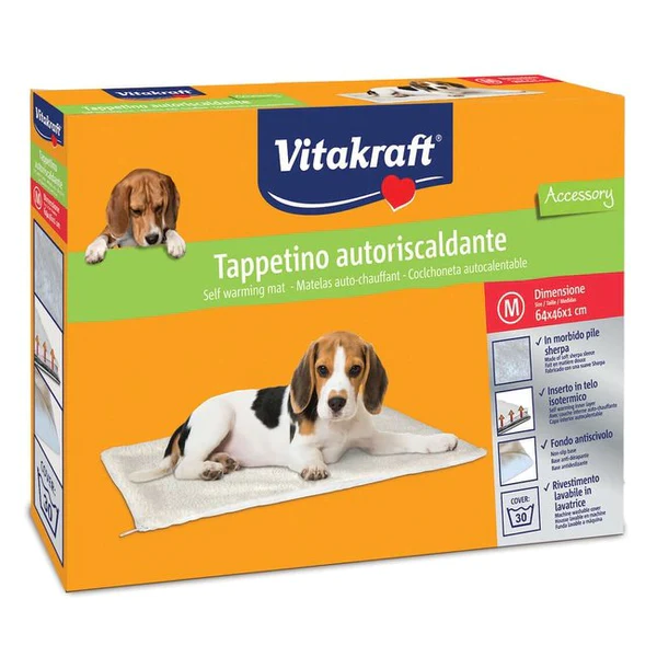 Vitakraft Tappetino Autoriscaldante per cani e gatti M 64x46cm-Vitakraft-Emalles