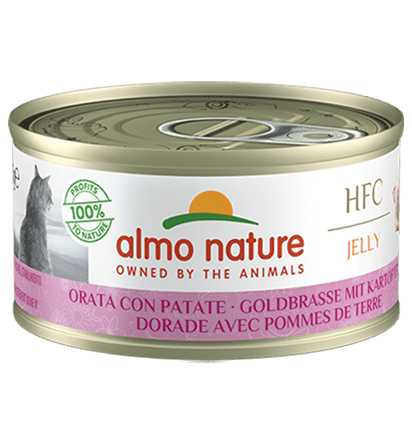 Almo nature HFC gelatina orata con patate umido per gatti 70g