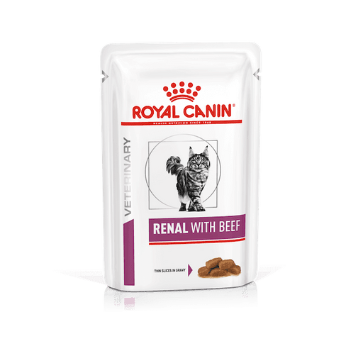Royal Canin veterenary Renal con Manzo umido per gatti 12x85g - Emalles